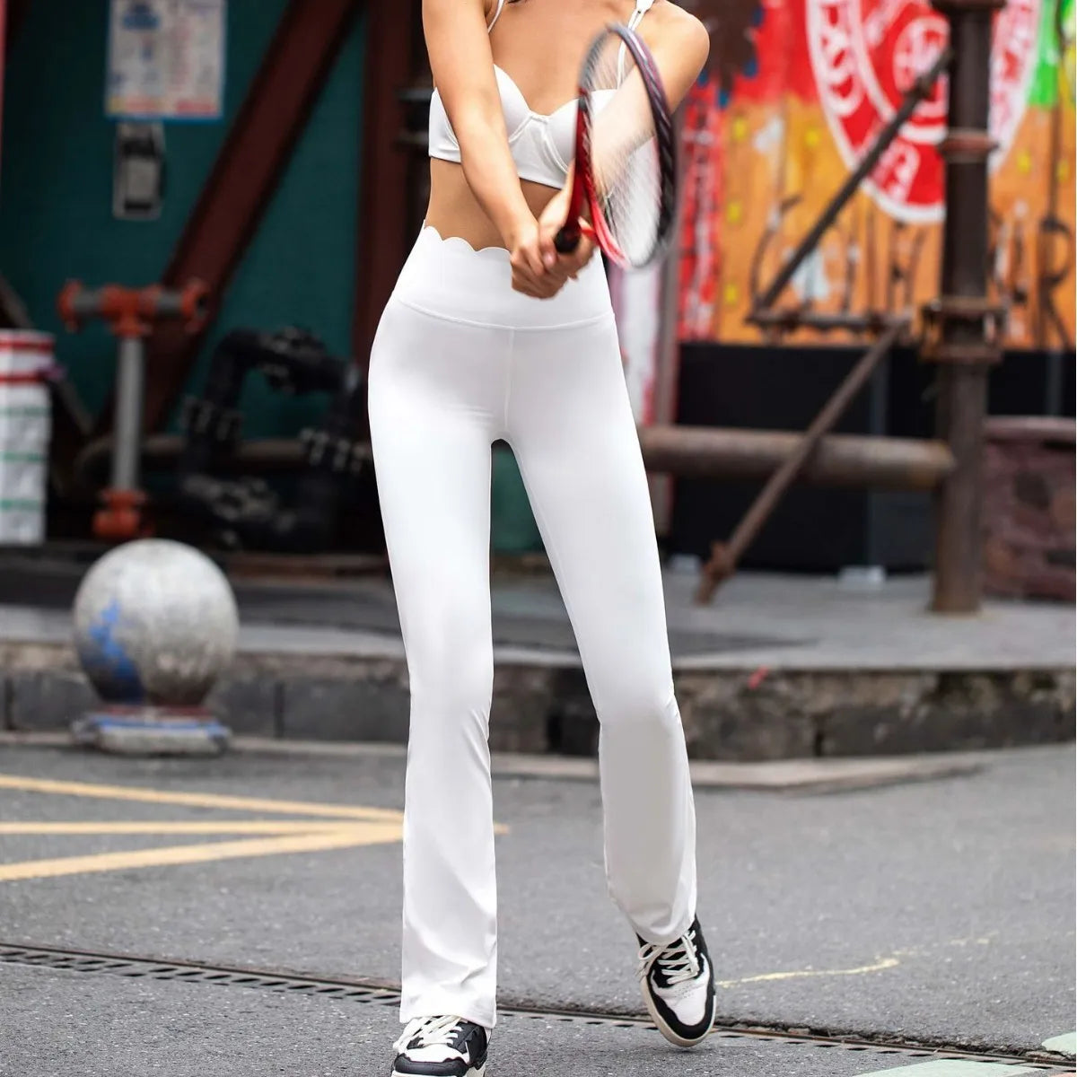 Sports Yoga Flared Pants Women New Gym Leggings High Waist - GilloServ