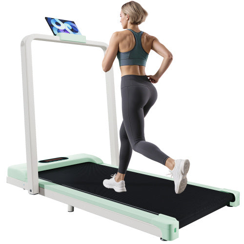 Folding Treadmill For Home Office Use,Under Desk Treadmill,1-6KM H, Portable Walking Running Machine With Bluetooth Speaker, Remote Control, LCD Display, Phone Holder. - GilloServ