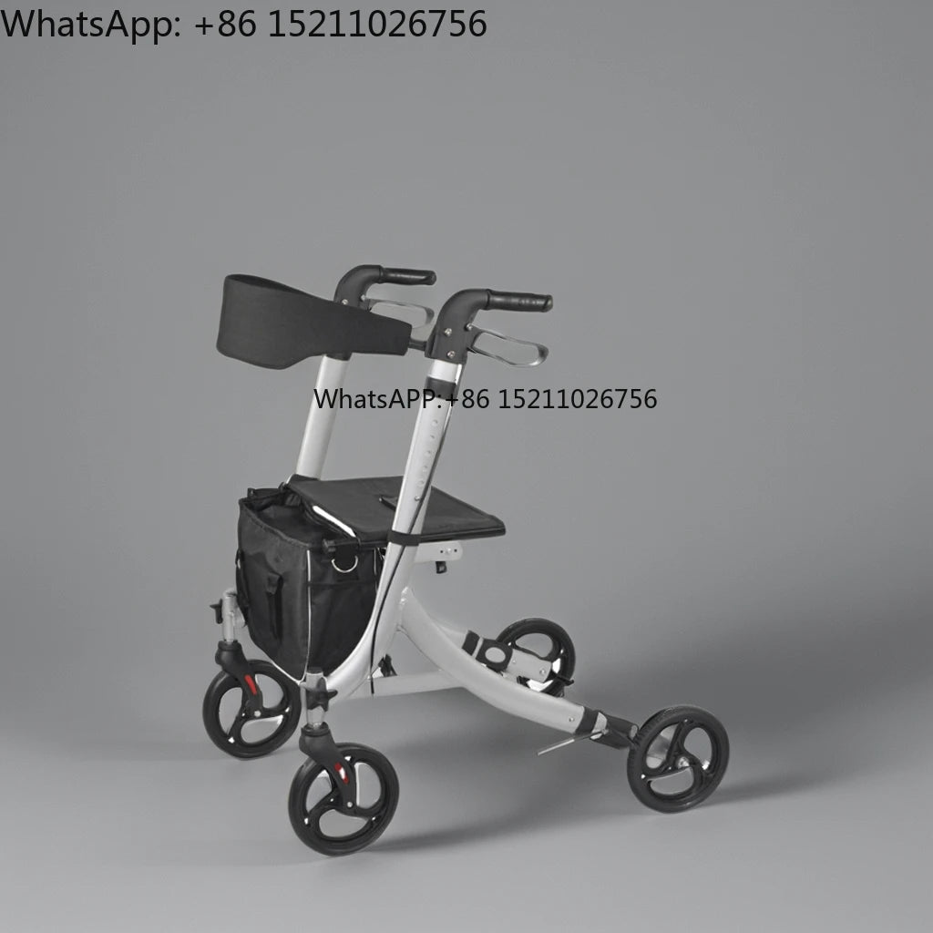 Mobility Aids Elderly Adults Seniors, Outdoor Foldable Walker Rollator, Cerebral Palsy Disabled Elderly - GilloServ
