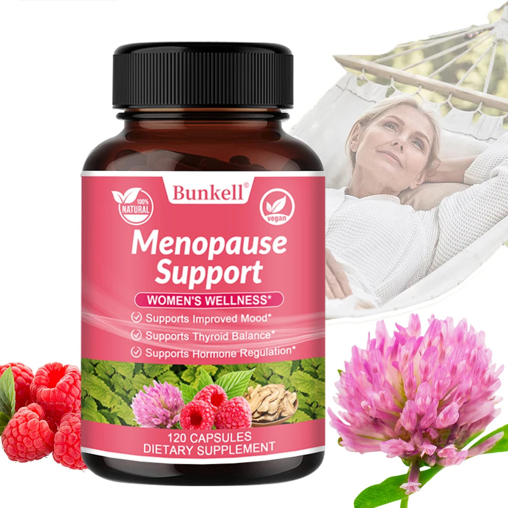 Women's Menopause Health Capsules - Helps Improve Mood, Maintain Physical and Mental Health, and Help Relieve Night Sweats - GilloServ