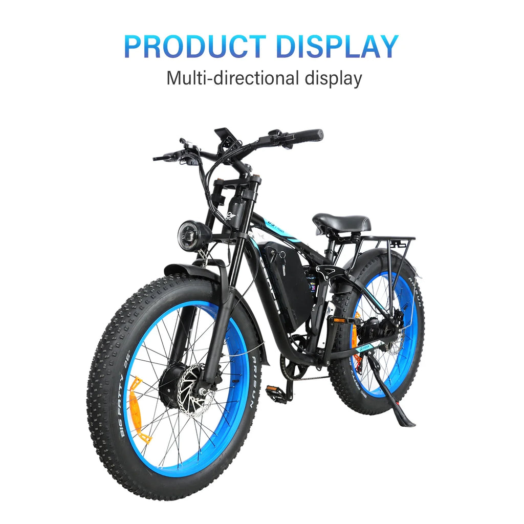 High Performance 2603 Electric bicycle 3000W Motor 48V25Ah-52V32Ah Battery City Commuter, Electric Bike 26inch ALL Terrain Tires - GilloServ