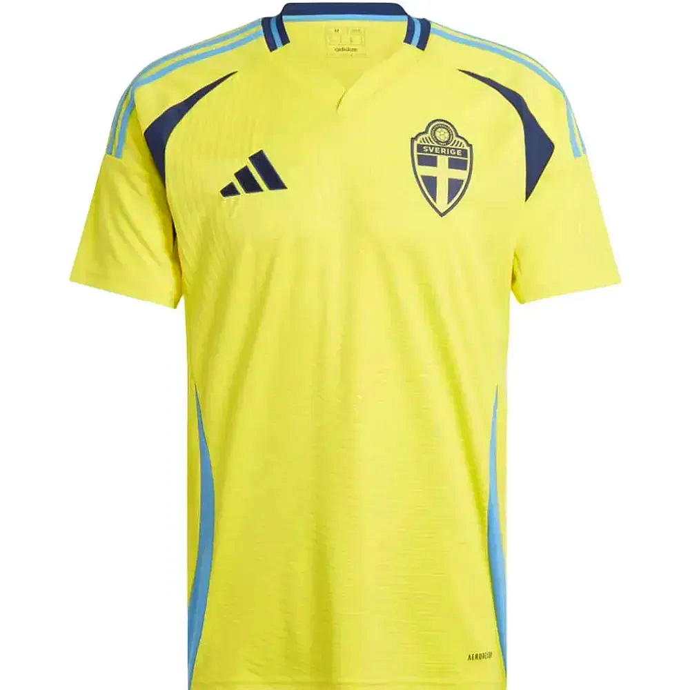 Sweden national team Home soccer jersey 2024/25 - Adidas-0