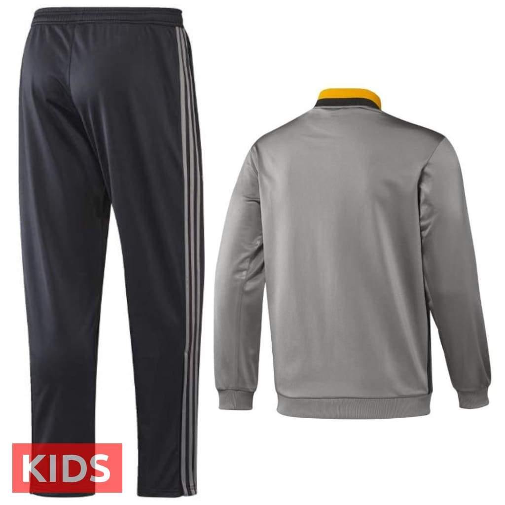 Kids - Juventus grey Training Soccer Tracksuit