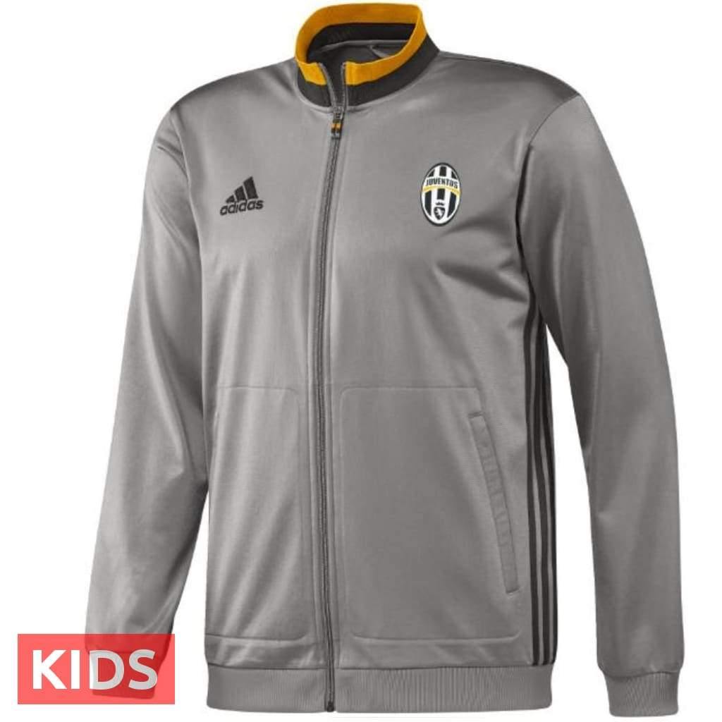 Kids - Juventus grey Training Soccer Tracksuit