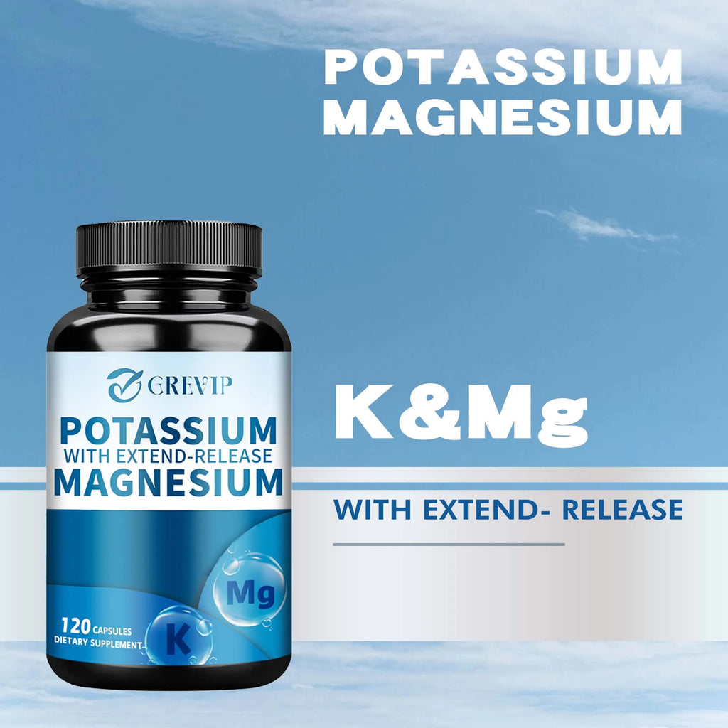 Potassium Magnesium - Support Bone Health, Muscle Spasms, Improve Sleep Quality - GilloServ