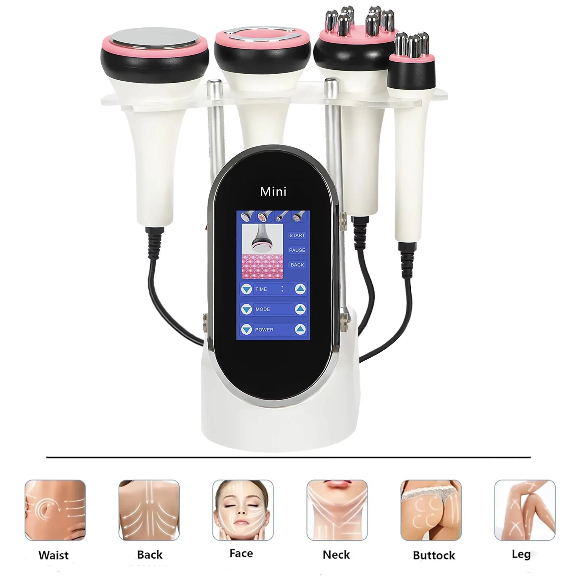 4-IN-1 40K Cavitation Radio Frequency Ultrasonic Slimming Machine Wrinkle Removal Weight Loss Skin Tightening Facial Beauty Tool - GilloServ