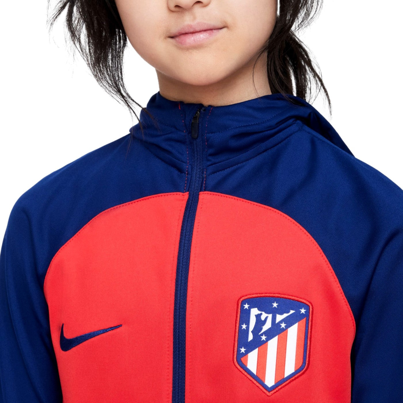 Kids - Atletico Madrid hooded presentation Soccer tracksuit