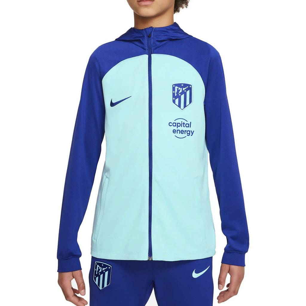 Kids - Atletico Madrid hooded presentation Soccer tracksuit