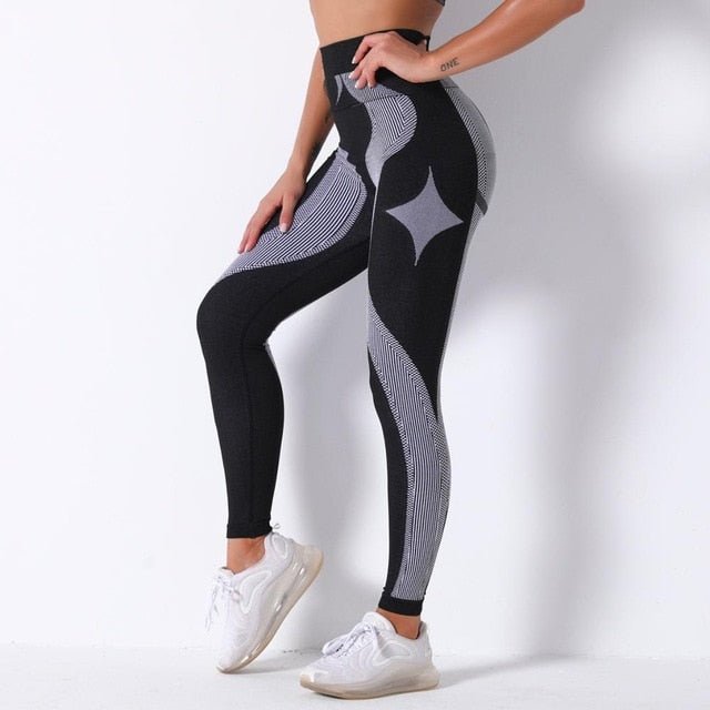 Color Patchwork Yoga Set Women Gym Clothes Fitness Long Sleeve - GilloServ