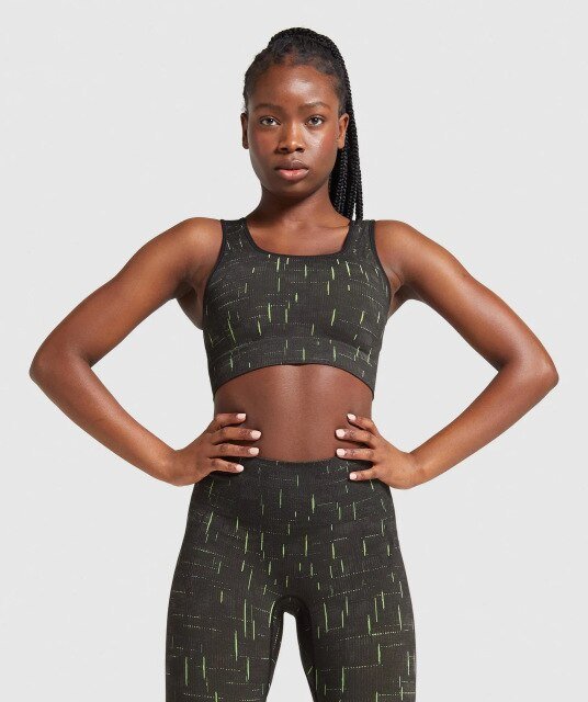 Autumn Fluorescence Seamless Yoga Suit Fashion Workout Push Up Gym Fitness Tracksuit Tank Crop Top Leggings Two Piece Set Outfit - GilloServ