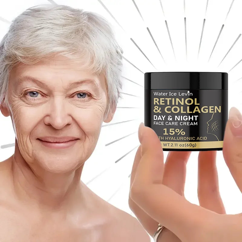Retinol Cream, Retinol Collagen Cream, Vitamin C Moisturizer, Retinol Moisturizer, Suitable for Sensitive Facial Skin - GilloServ