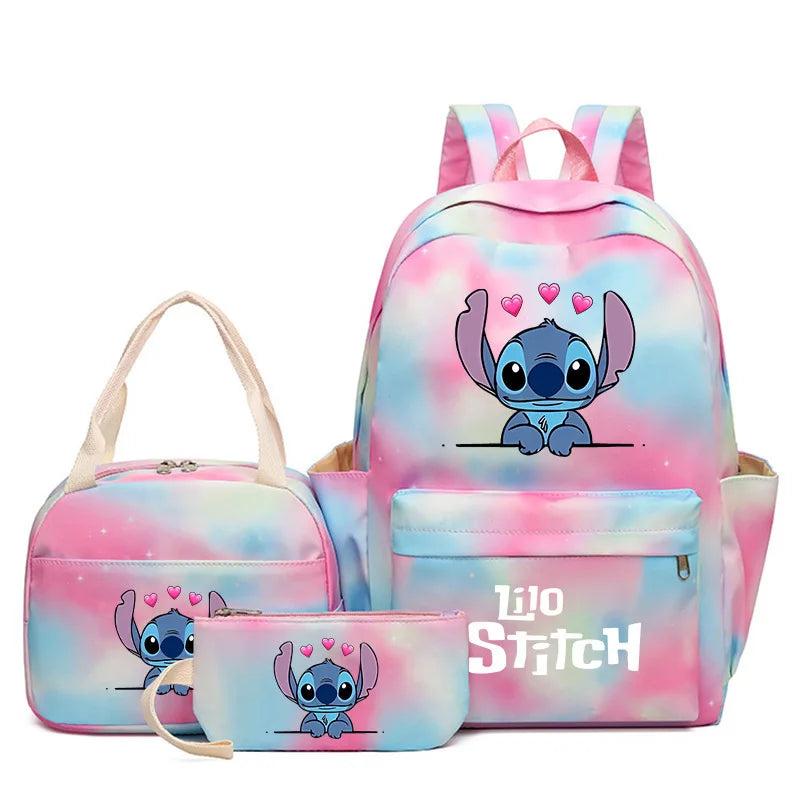 Large Capacity Backpack Colorful Zipper Double Shoulder Bag - GilloServ