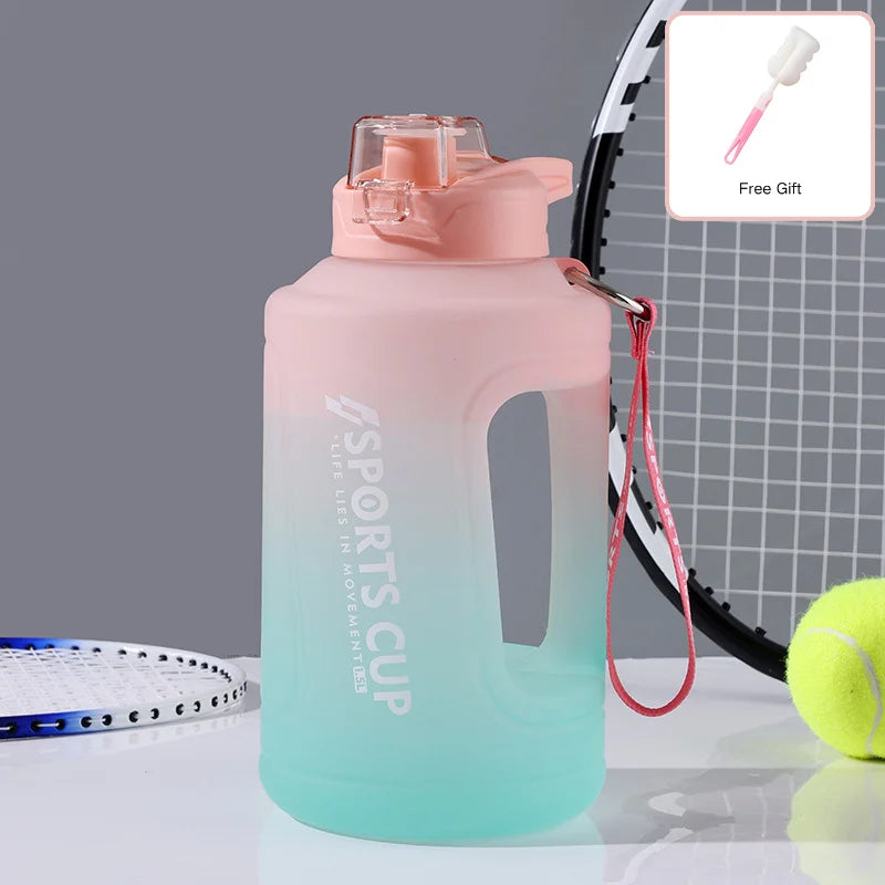 1500ml//2300ml Large Capacity Fitness Portable Scale Gradient Kettle - GilloServ