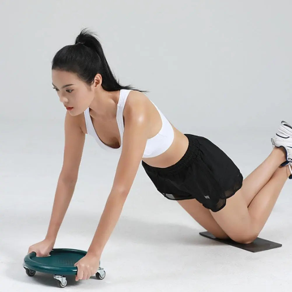 6 In 1 Exercise Equipment Set with Ab Wheel Handle Grips// Resistance Bands Knee Pad Jump Rope and Pushup Bars for Full Body Worko - GilloServ