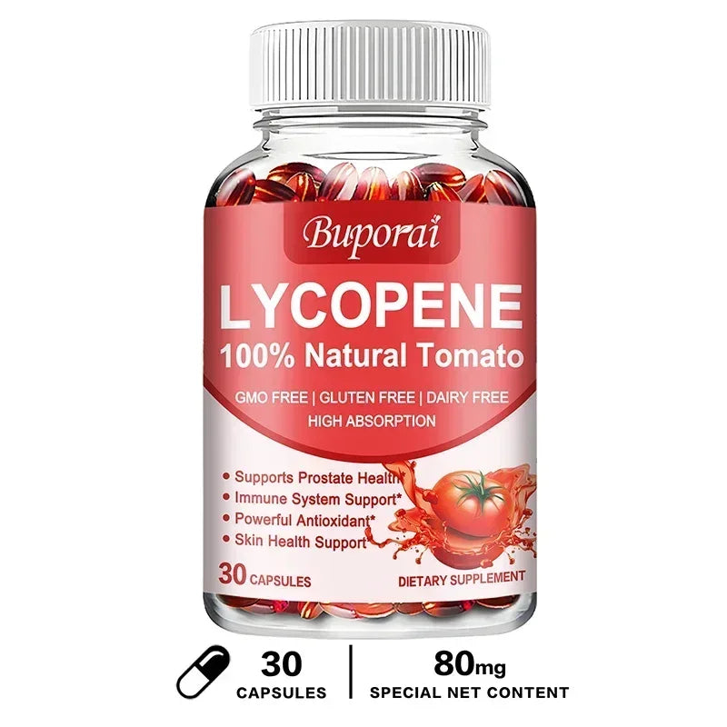 Lycopene Capsules - Promotes Prostate, Heart, Vision Health, Immune Support, Antioxidant - GilloServ