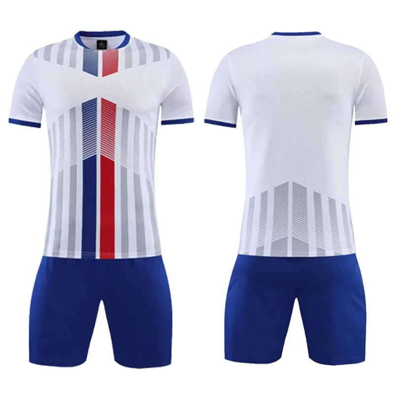 Blank Soccer Jersey Suit for Men/Kids