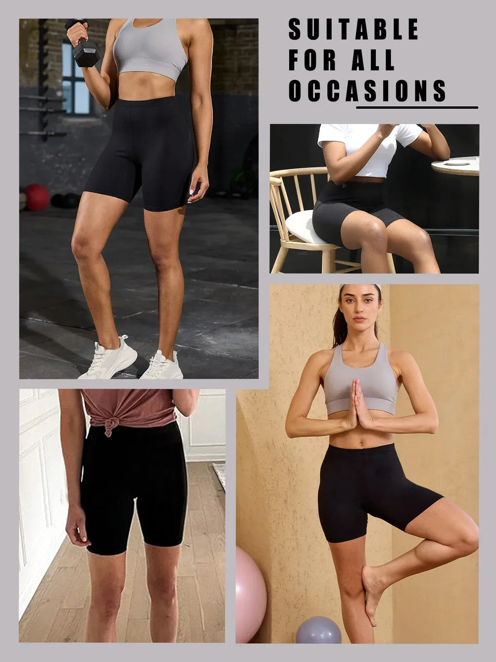 Women's Super Soft Biker Shorts// High Stretchy No See Through Workout Yoga  Pants - GilloServ