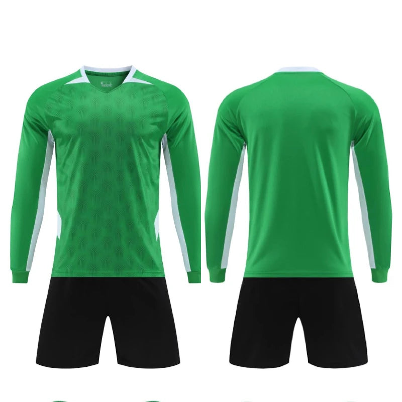 Long Sleeve Football Jersey Set Uniform Suit for Children - GilloServ