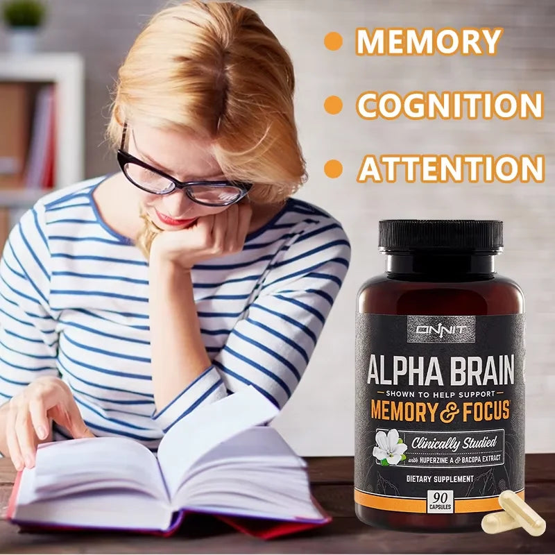 Brain Health Supplement Capsules - Supports Memory Concentration And Cognitive Processing - GilloServ
