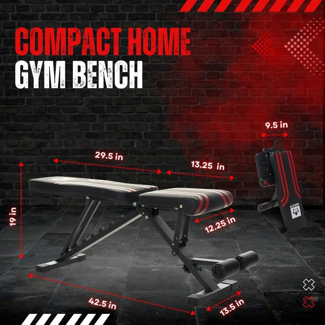 Adjustable Weight Bench Professional Grade Fitness Equipment - GilloServ