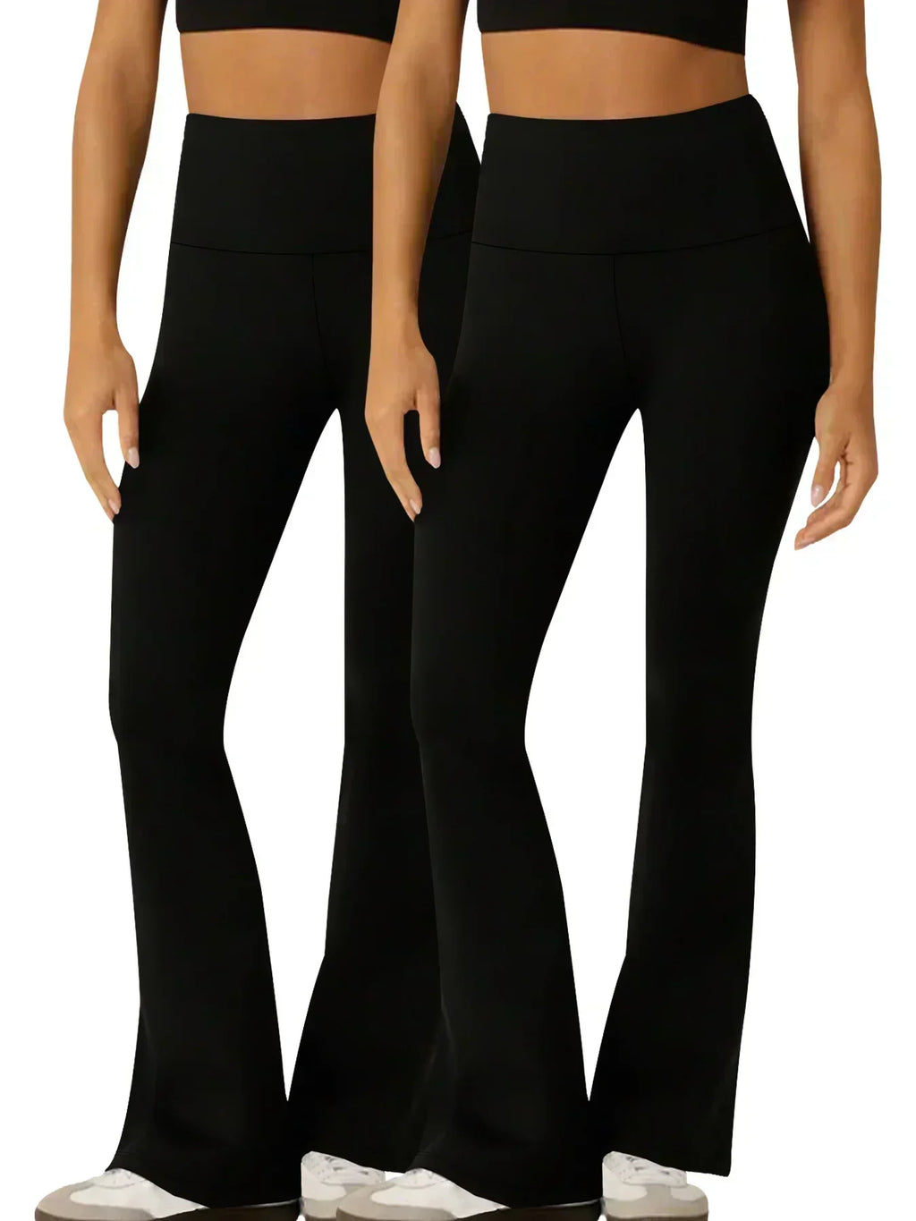 2 Pack Women's Super Soft High Waisted Yoga Pants - GilloServ