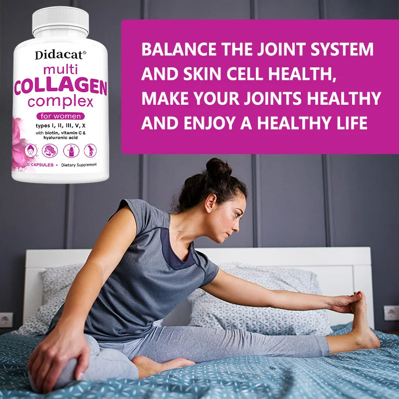 Collagen Complex - Biotin, Vitamin C, Hyaluronic Acid for Skin, Nails, Hair, Joints - GilloServ