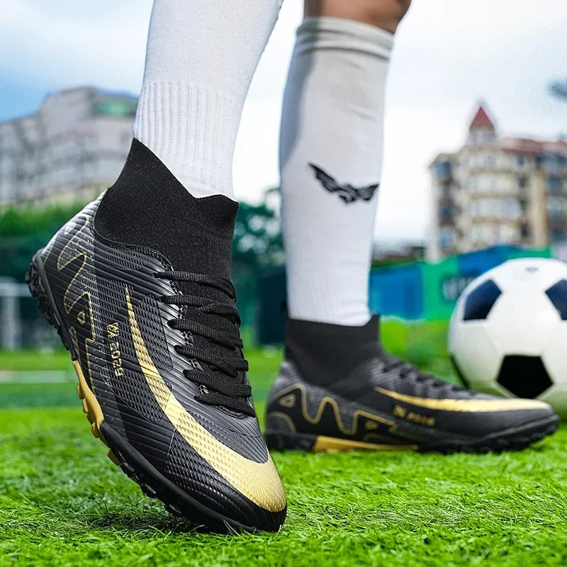 Best Quality New Ultralight Soccer Shoes//High Ankle Football Boots High-quality - GilloServ