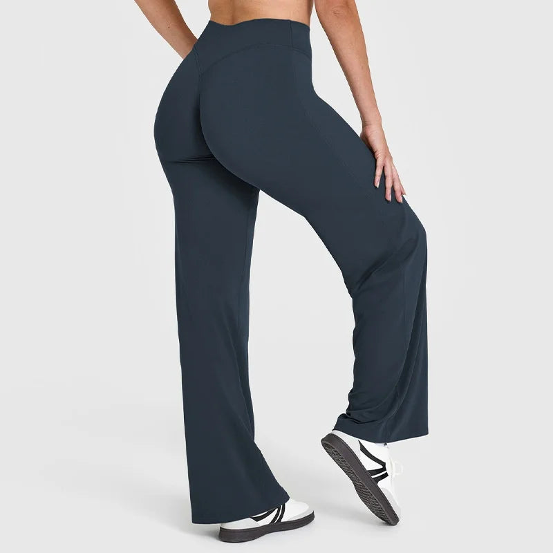 Sports Straight-Leg Pant for Women Mid-Waist Yoga GYM Wear - GilloServ