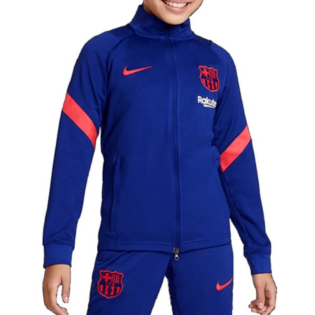 Kids - FC Barcelona blue presentation Soccer tracksuit