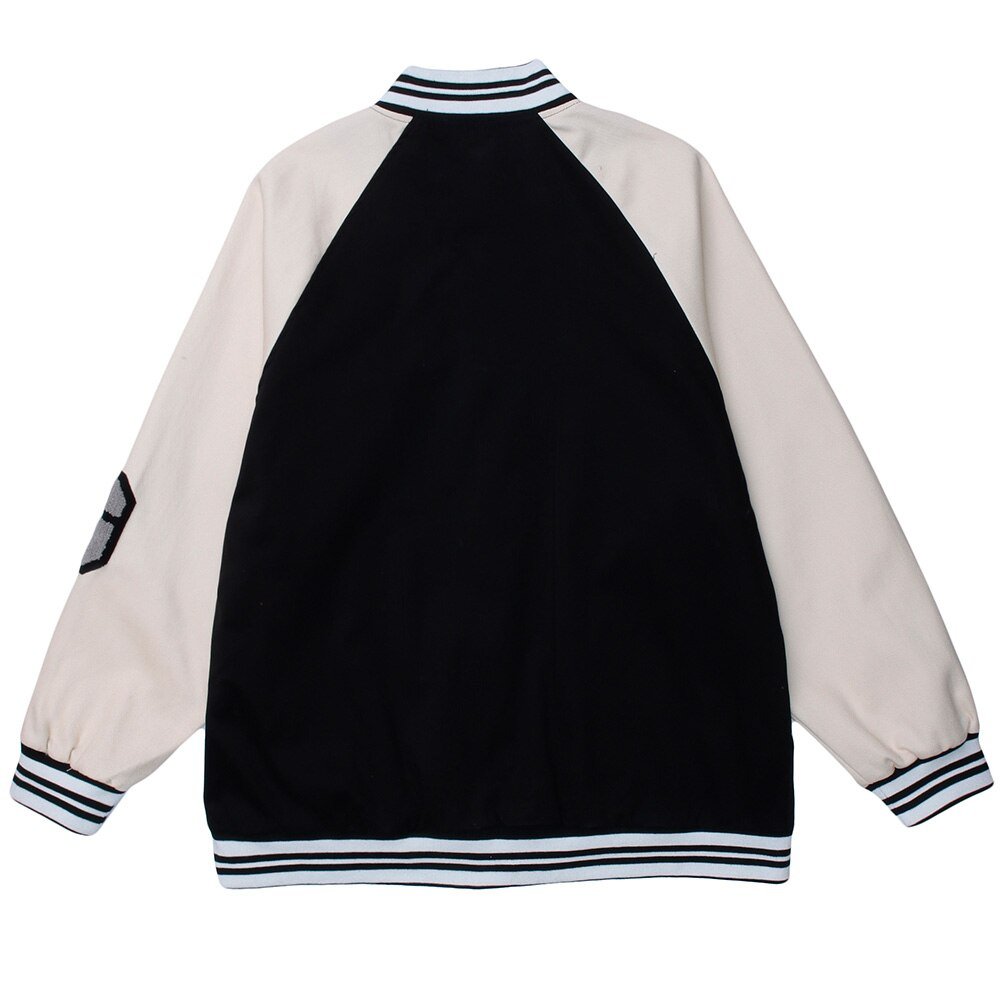 Baseball Jacket Men Patchwork Patch Style