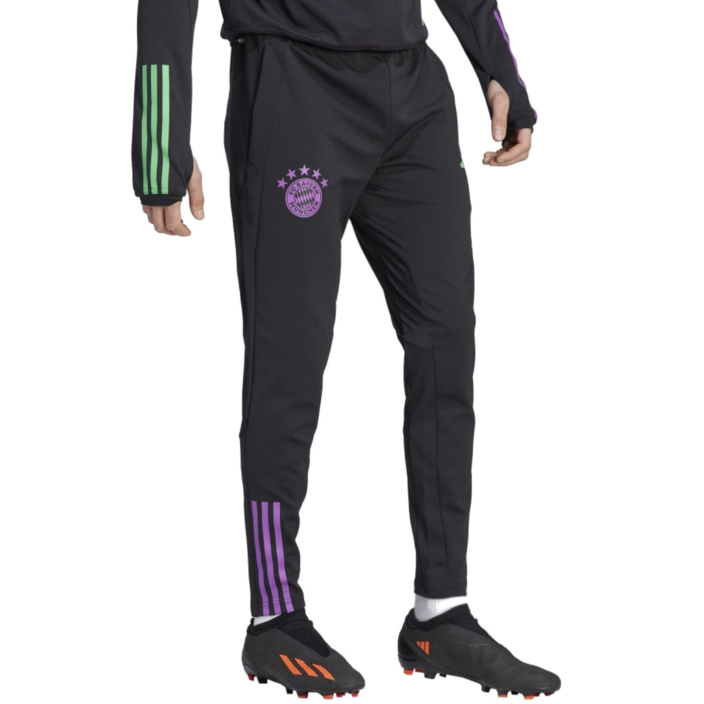 Bayern Munich black hooded training technical tracksuit