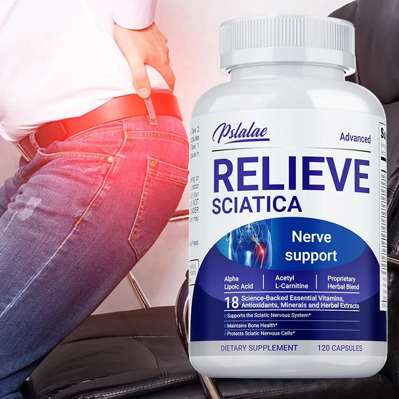 Relieve Sciatica Capsules - Contains B Vitamins To Support Sciatic Nerve Health,