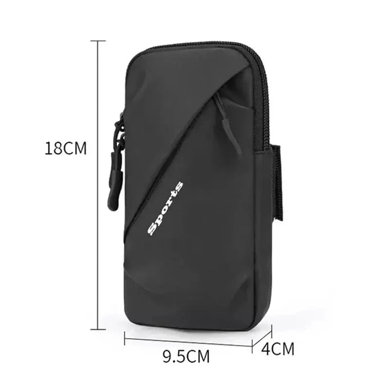 Running Phone Holder Jogging Bags for iPhone Samsung Universal Waterproof PU Sports Armband Phones Arm Bag Running Accessory - GilloServ