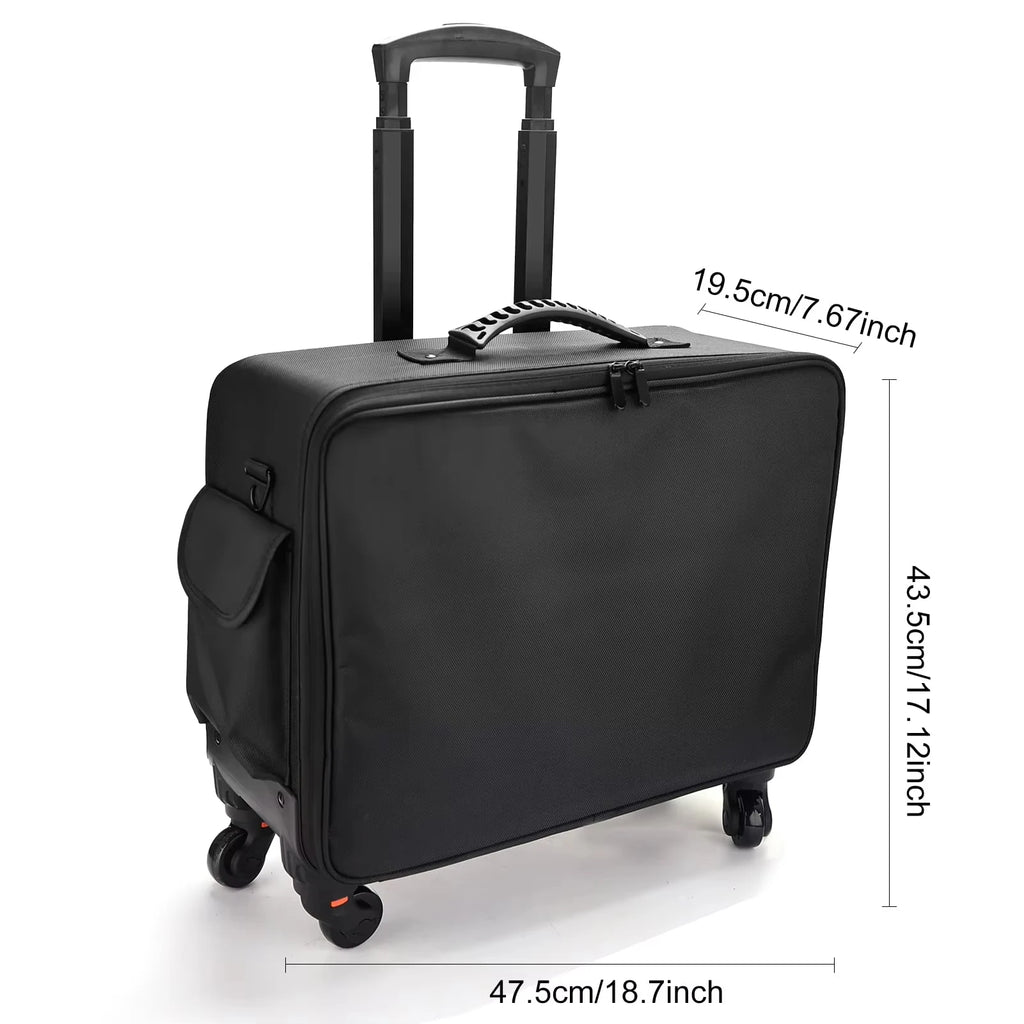 High quality briefcase Travel Makeup Bag Luggage Suitcase for Artists - GilloServ