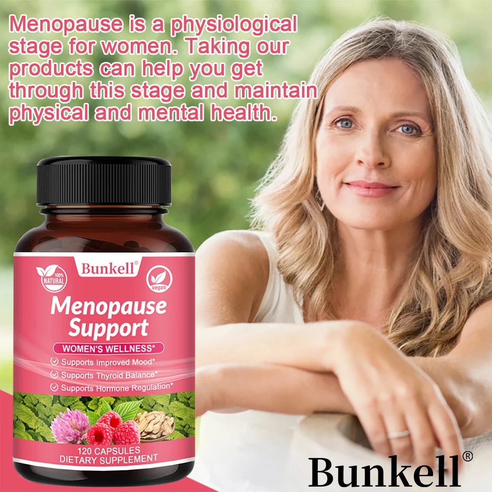 Women's Menopause Health Capsules - Helps Improve Mood, Maintain Physical and Mental Health, and Help Relieve Night Sweats - GilloServ