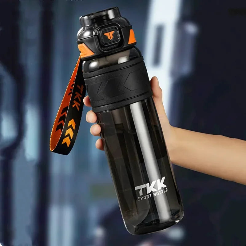 1000ml High Quality Water Bottle with Straw Portable Durable Tritan Material for Gym & Fitness Outdoor - GilloServ