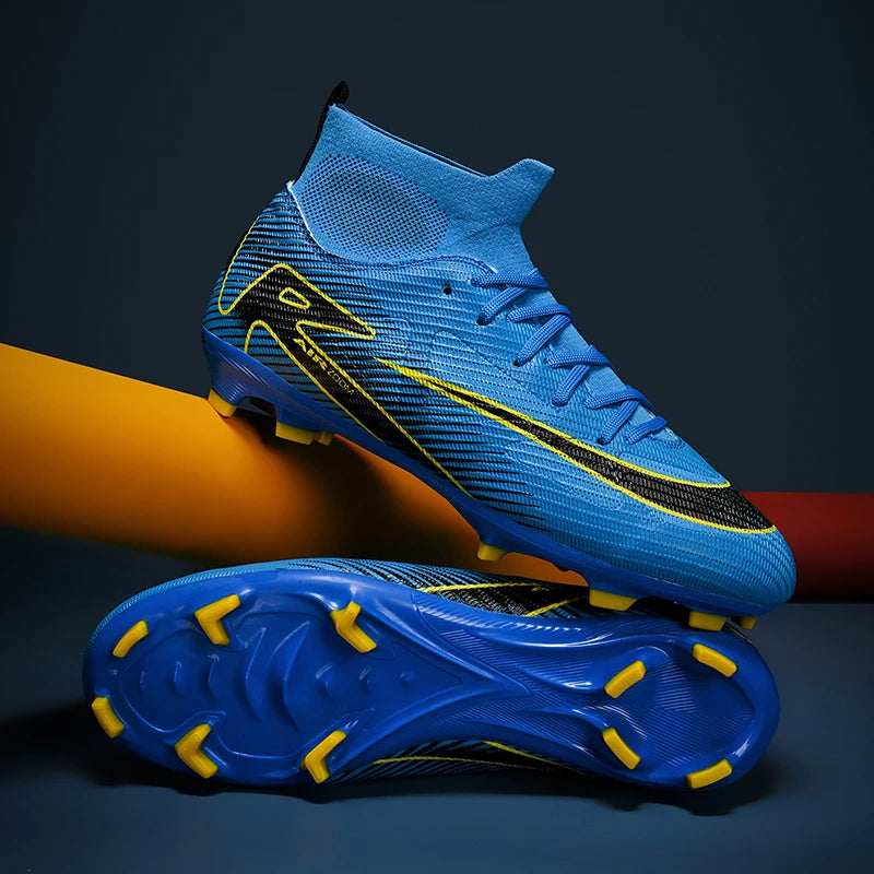 Best Quality New Football// Ultralight Long Spikes Soccer Shoes //Cleats/ Breathable Boot - GilloServ