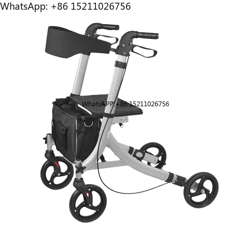 Mobility Aids Elderly Adults Seniors, Outdoor Foldable Walker Rollator, Cerebral Palsy Disabled Elderly - GilloServ
