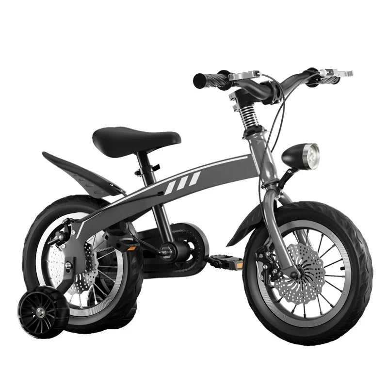 Children's Bikes with Lights 2-8 Years Old Boys Girls 12 "-16" Double Disc Brake Bikes - GilloServ