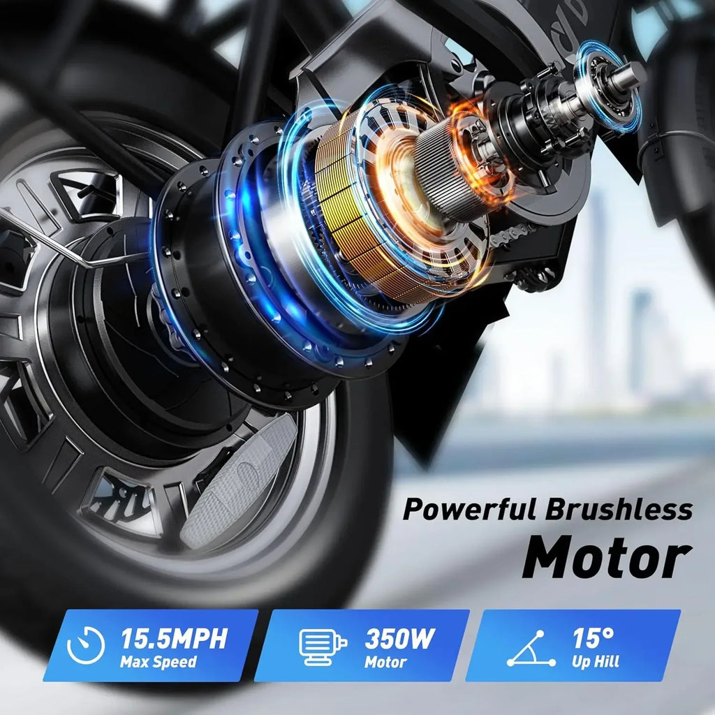 BEST HOT SELLIG QUALITY Folding Electric Bicycle,Commuter City E-Bike With 350W 36V 7.5Ah Battery,3 Levels Assist - GilloServ