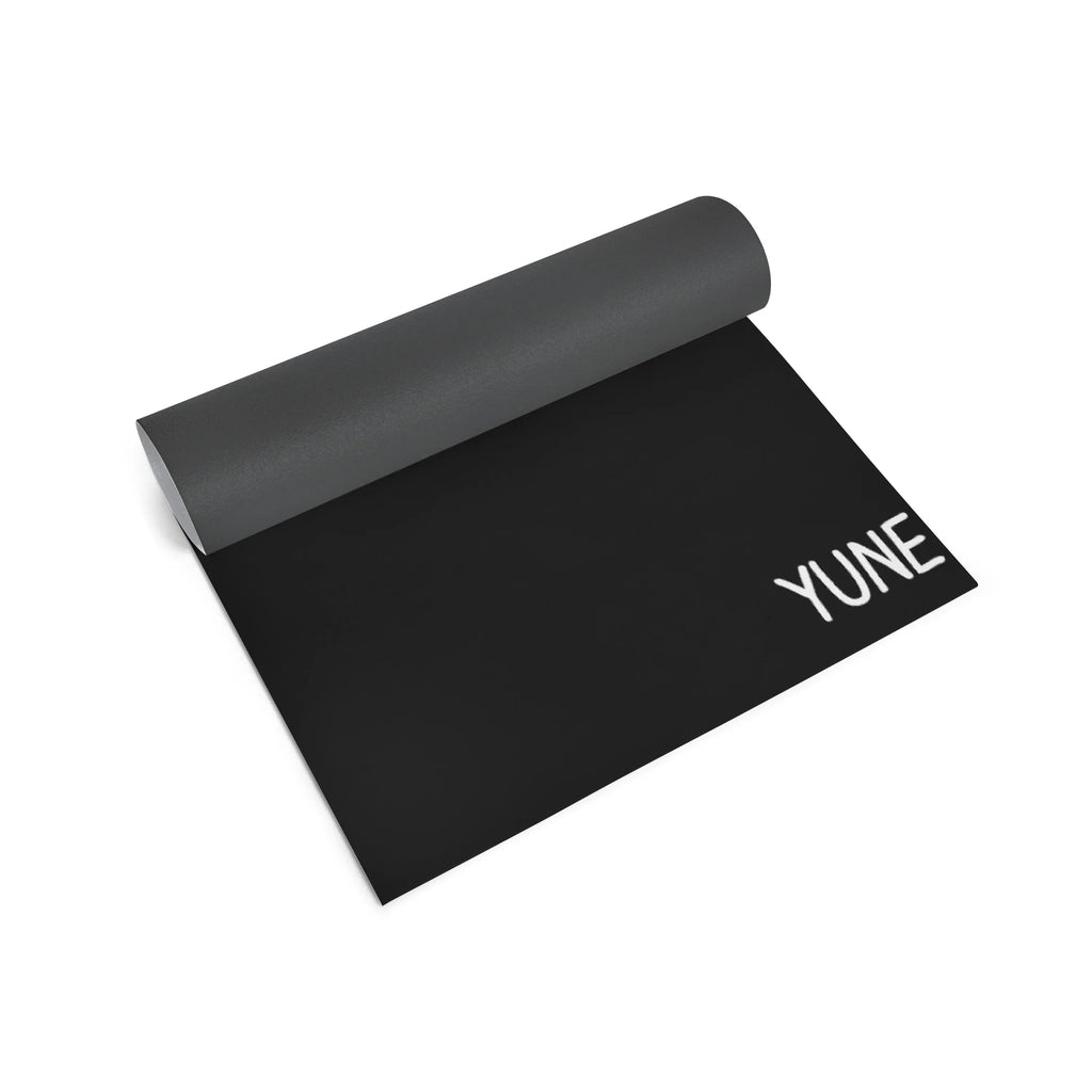 Yoga Mat | 6mm Thick | Black | Non-Slip | Eco Friendly | Yune Yoga | Black2 - GilloServ