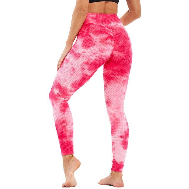 Butt Ruched Yoga Pants Tie-dye Streetwear High Waist - GilloServ
