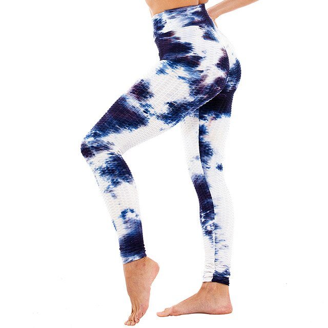 Butt Ruched Yoga Pants Tie-dye Streetwear High Waist - GilloServ