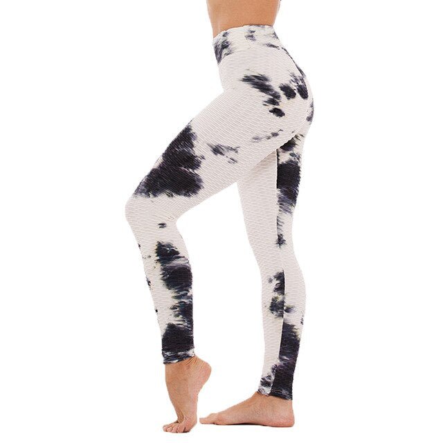 Butt Ruched Yoga Pants Tie-dye Streetwear High Waist - GilloServ