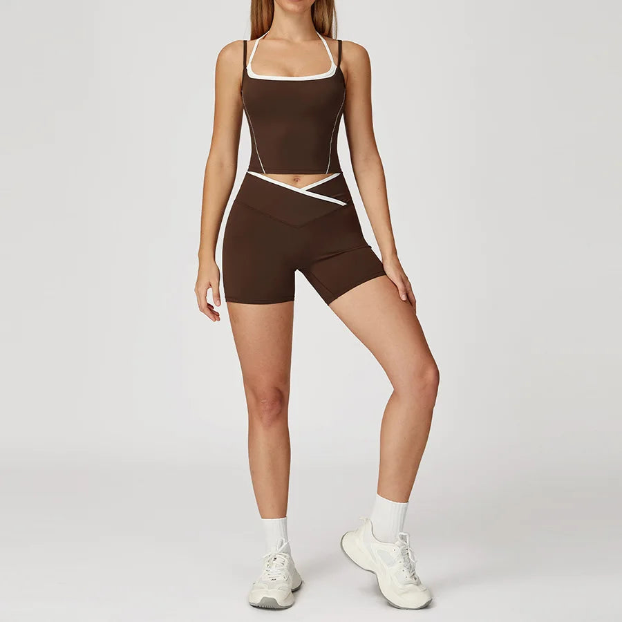 New Yoga Set 2 Pieces Workout Outfits Fitness Sportswear - GilloServ