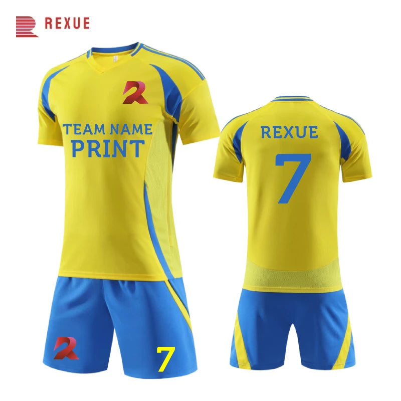 Men's Soccer Jersey Football Uniforms short Sleeve Breathable - GilloServ