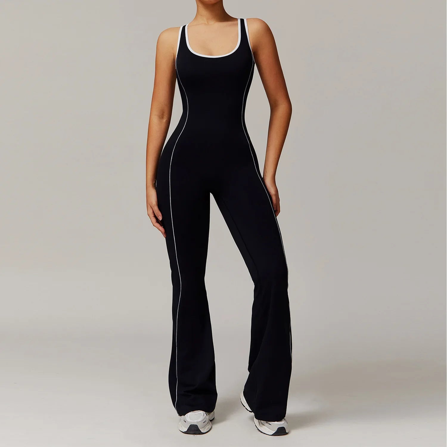 Women Backless Yoga Jumpsuit Sleeveless - GilloServ