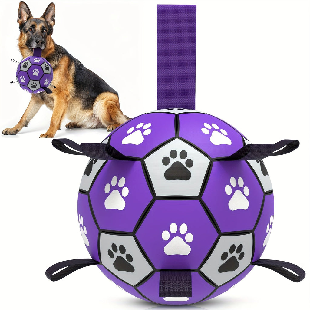 Rubber Dog//Durable Soccer Ball with Straps