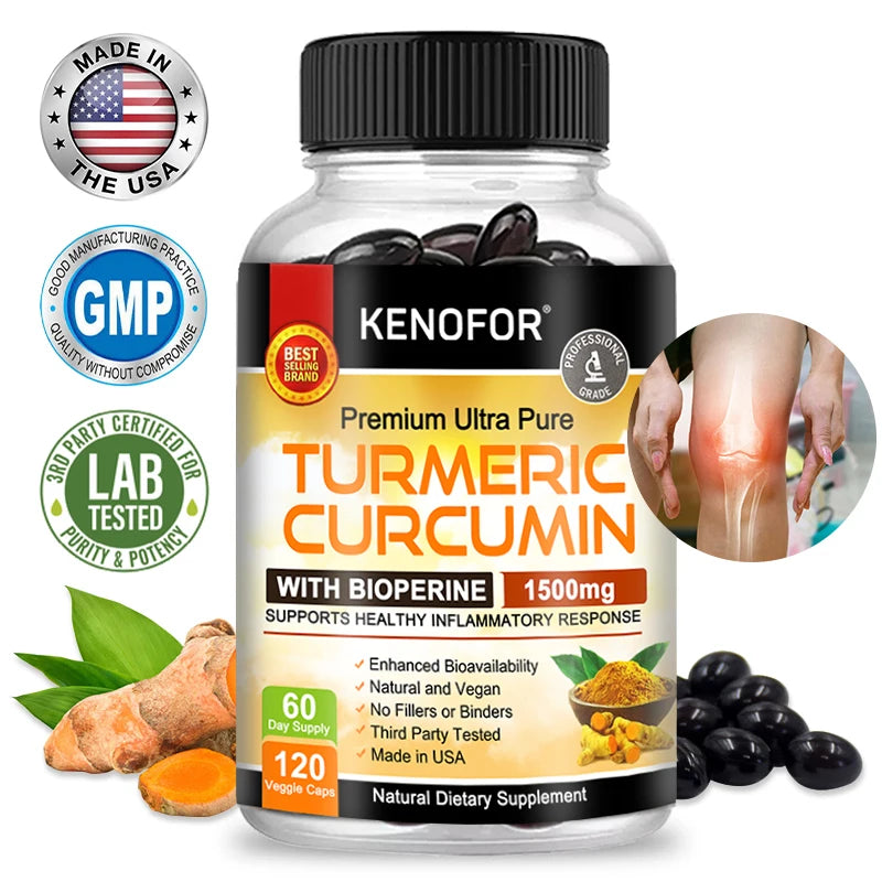 Curcumin Nutritional Supplement Supports Knee, Joint and Bone Health - GilloServ