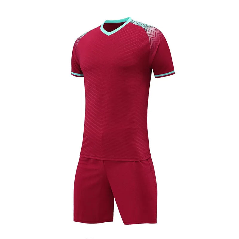 Blank Soccer Jersey Suit for Men/Kids